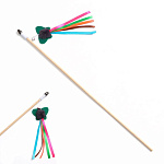 Пижон Дразнилка-удочка Фетровая бабочка с норкой и лентами